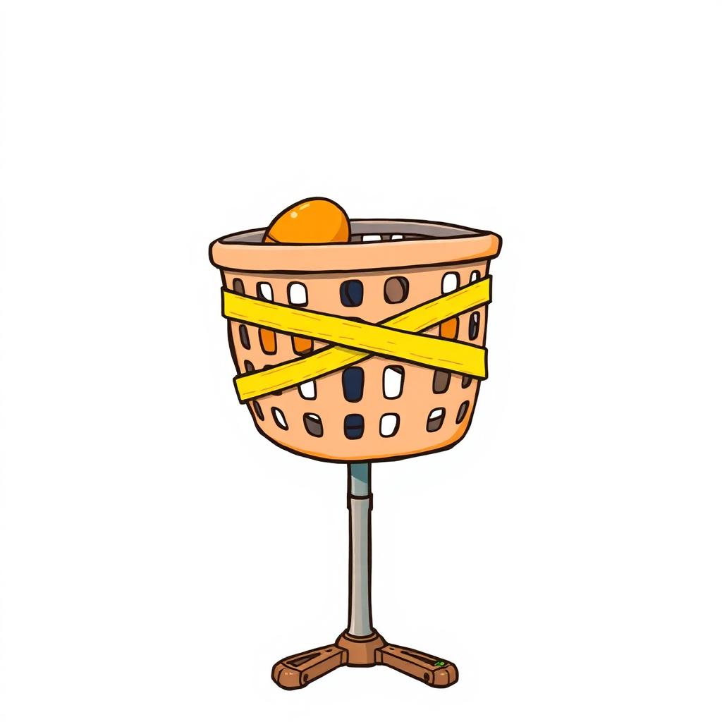 Illustration of The laundry-basket guard